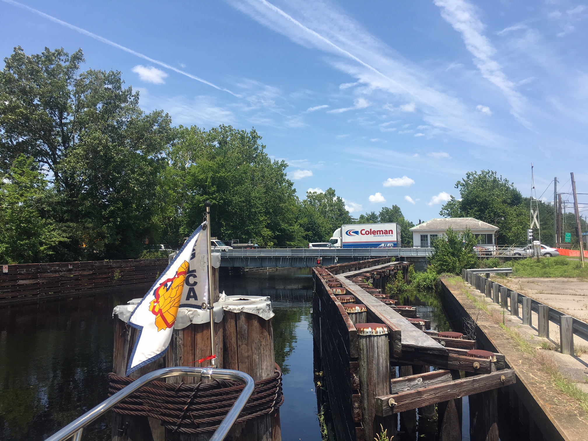 Last bridge and lock heading - now in VA