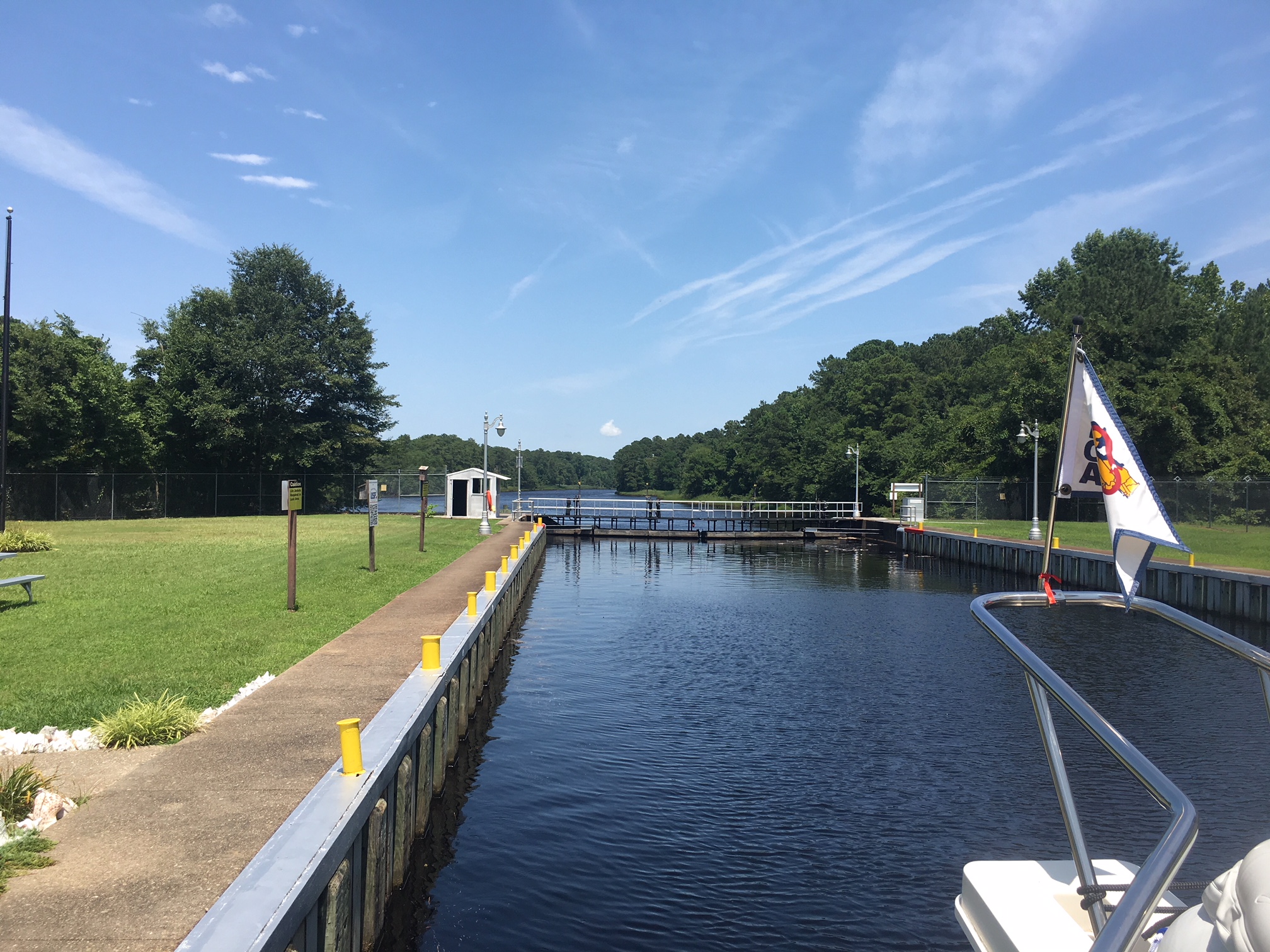 Leaving the Deep Creek Lock