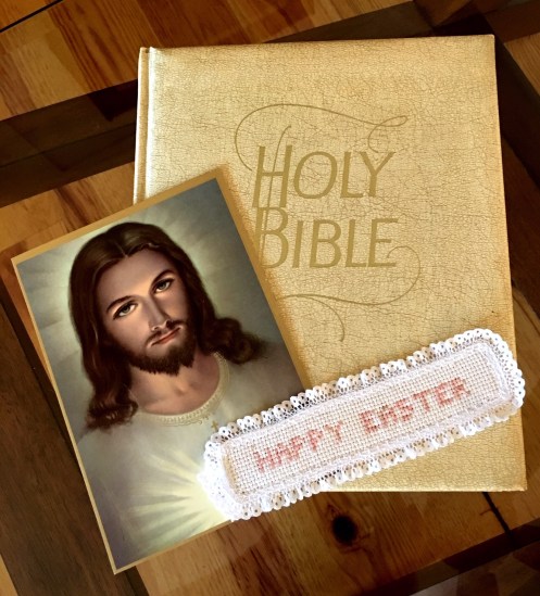 Family Bible and picture of Jesus